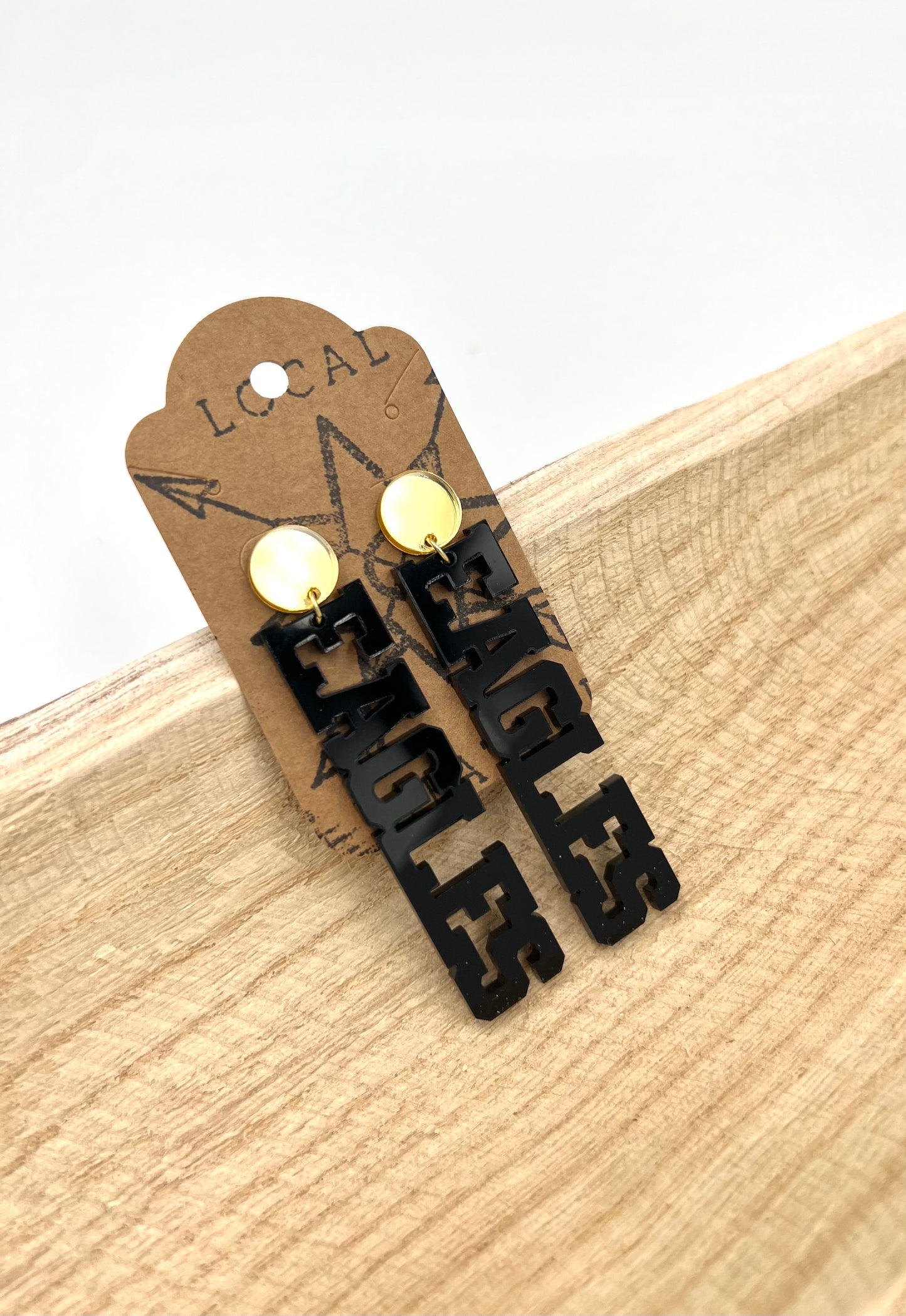EAGLES Letter Earrings