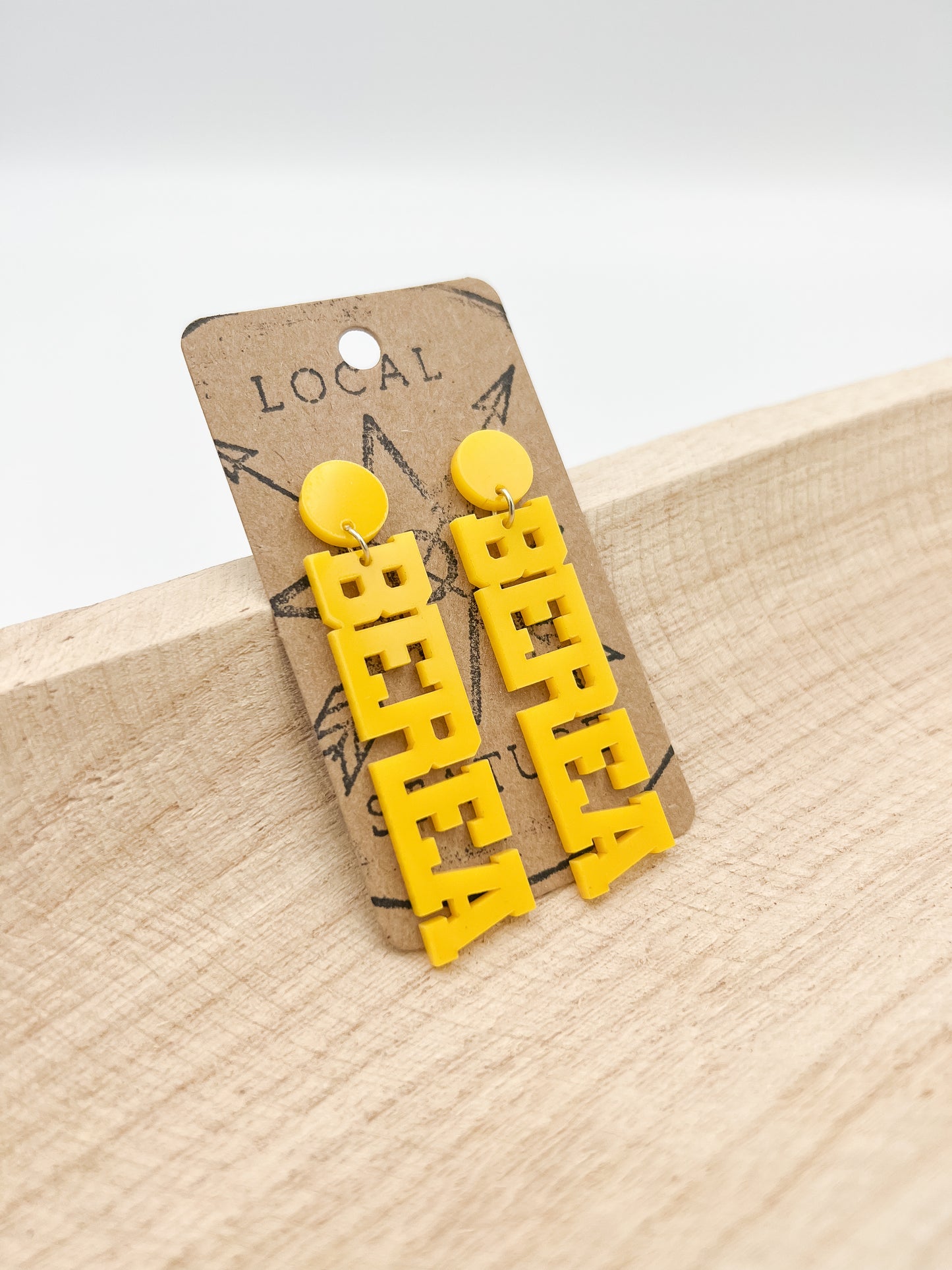 BEREA Drop-Letter Earrings w/variation