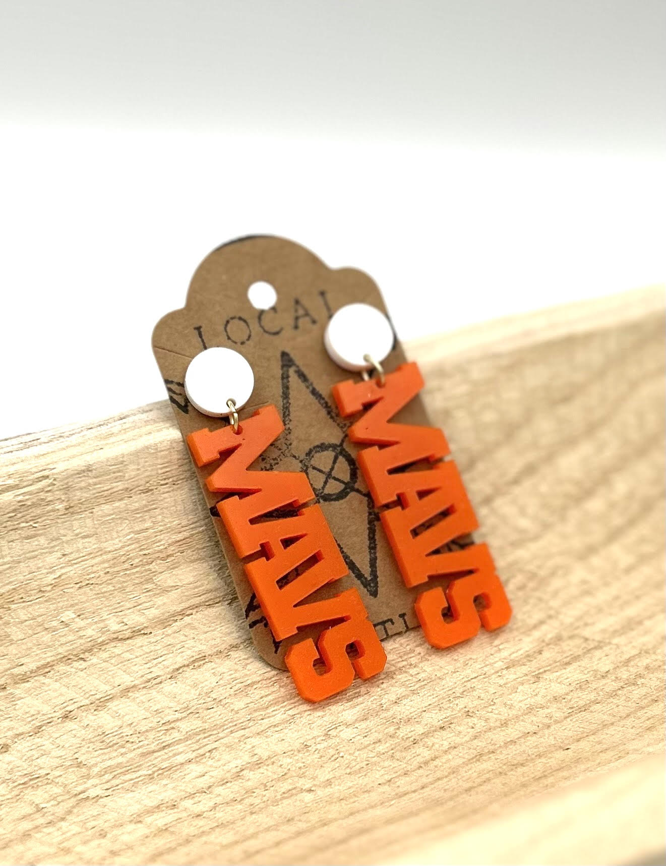 MAVS Letter Earrings