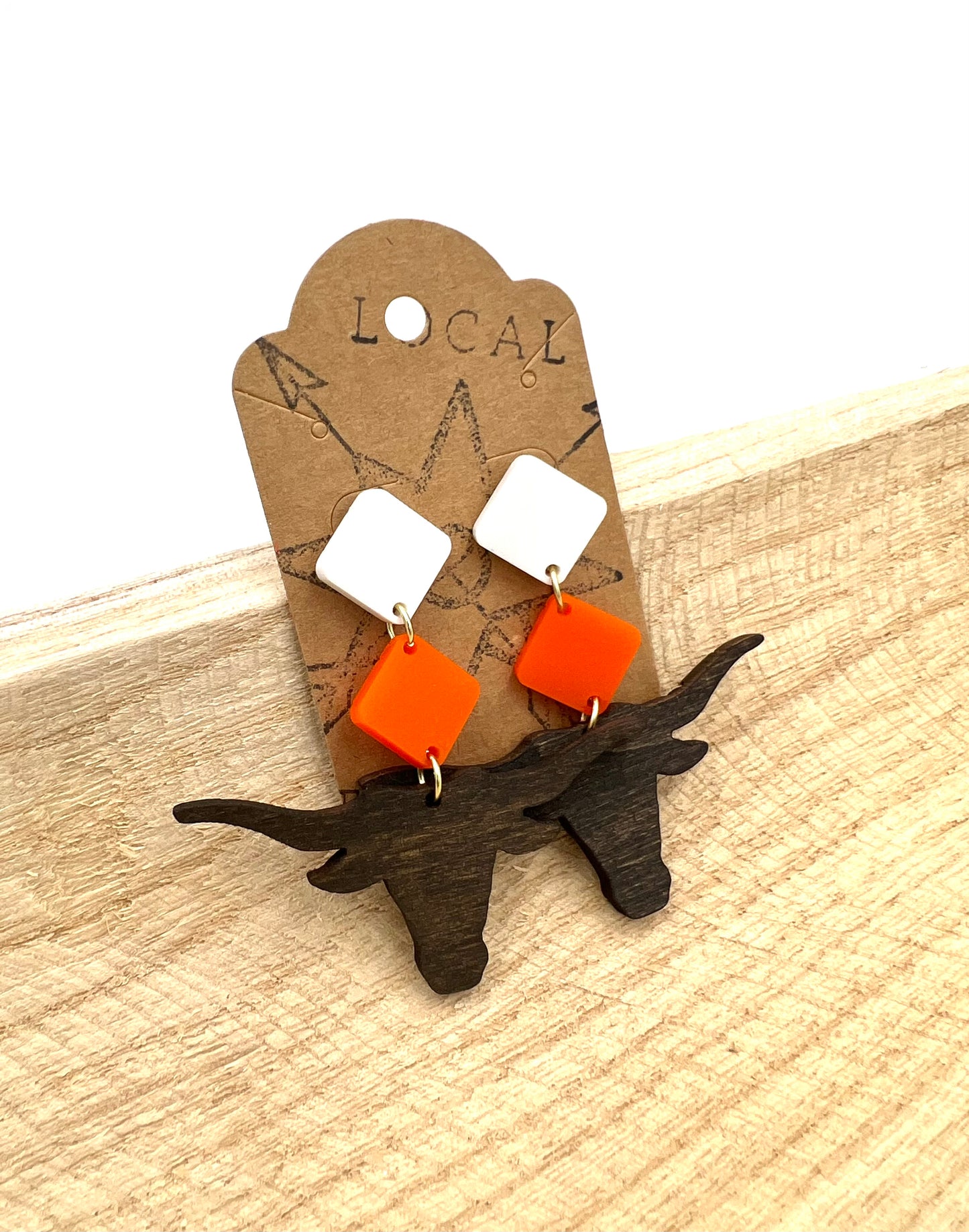 Mauldin Maverick Head Earrings