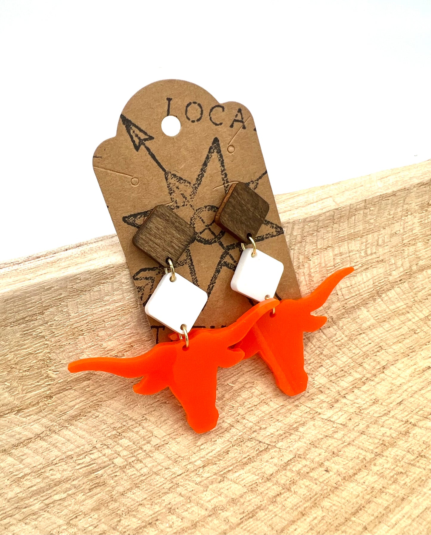 Mauldin Maverick Head Earrings