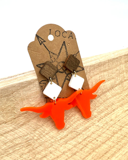 Mauldin Maverick Head Earrings