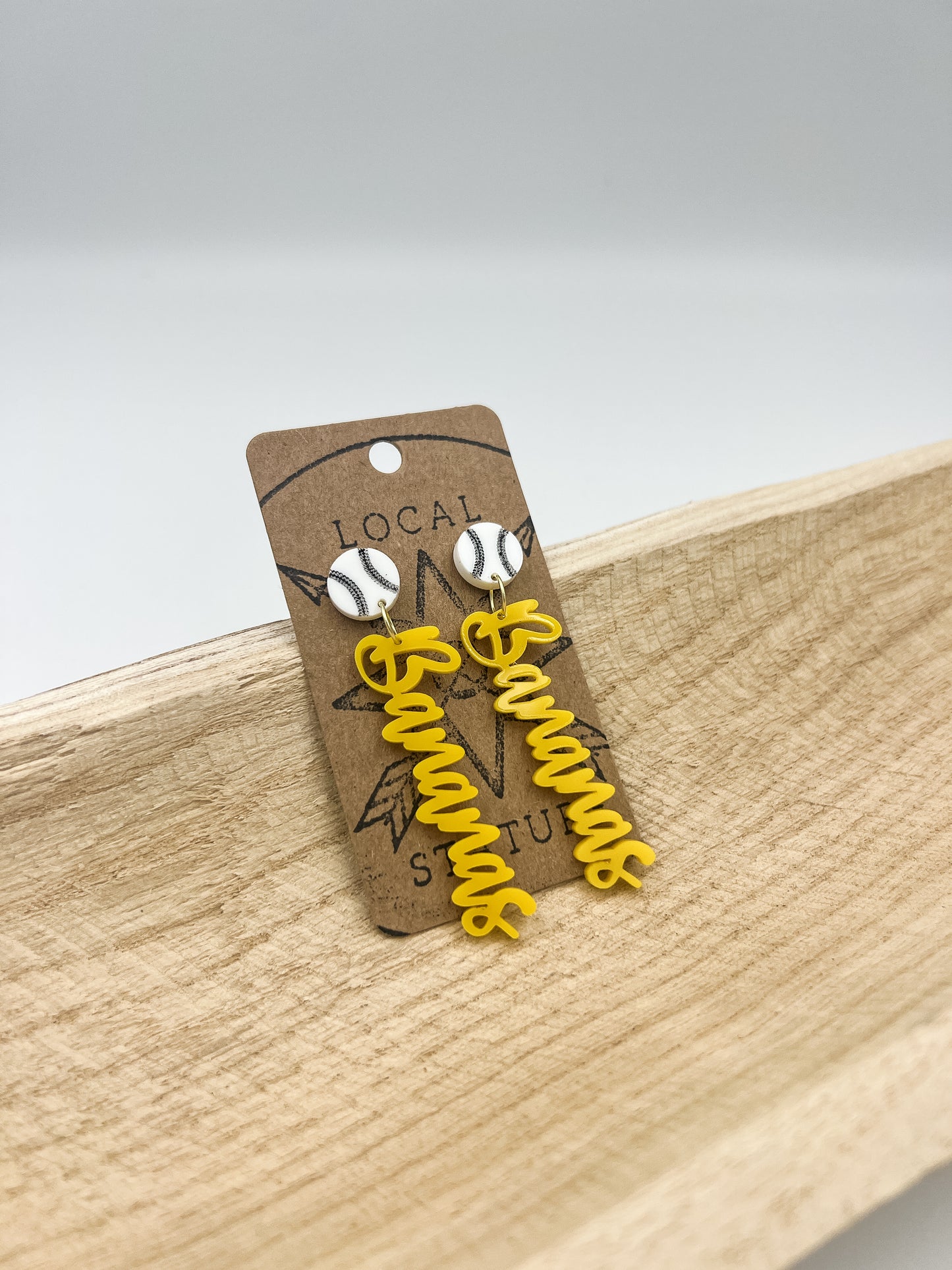 Banana Baseball Earrings w/Variations